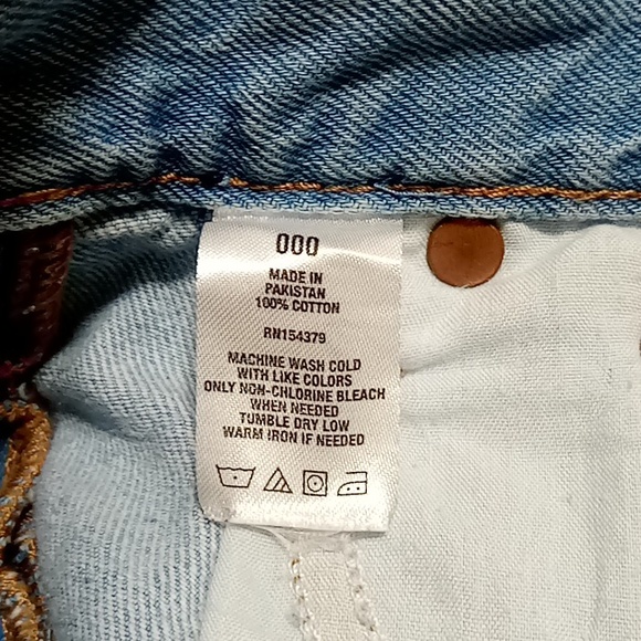 Aeropostale Jean Shorts Women 000 MOM SHORTS Denim Preowned Used Summer Spring - Picture 6 of 7